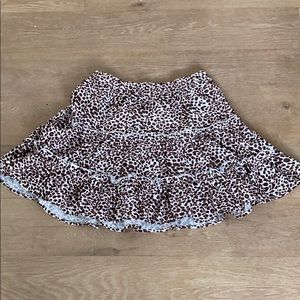 Cheetah print skirt